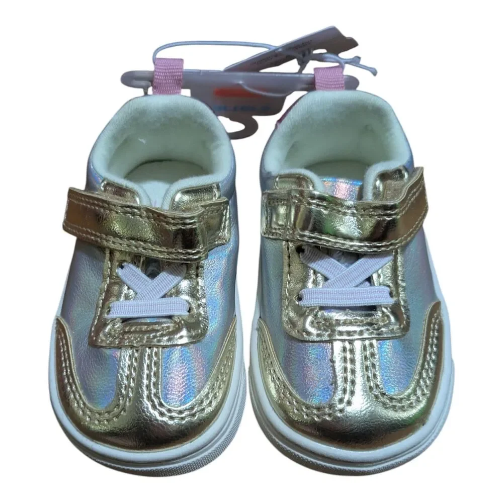 Carter’s Just One You Infant Size 3 Gold Iridescent Shoes